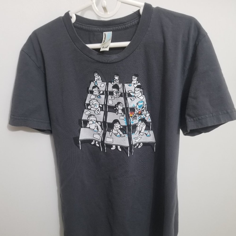 Gray chemistry Woot! women's t-shirt